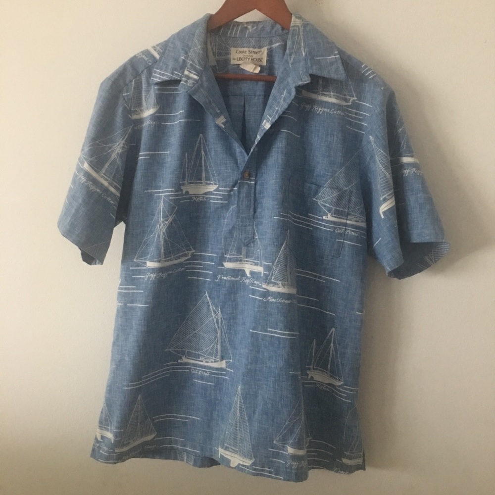Men’s Vintage Hawaiian Shirt Sz L